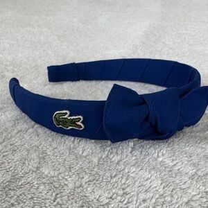 Lacoste Kids Blue Bow Headband